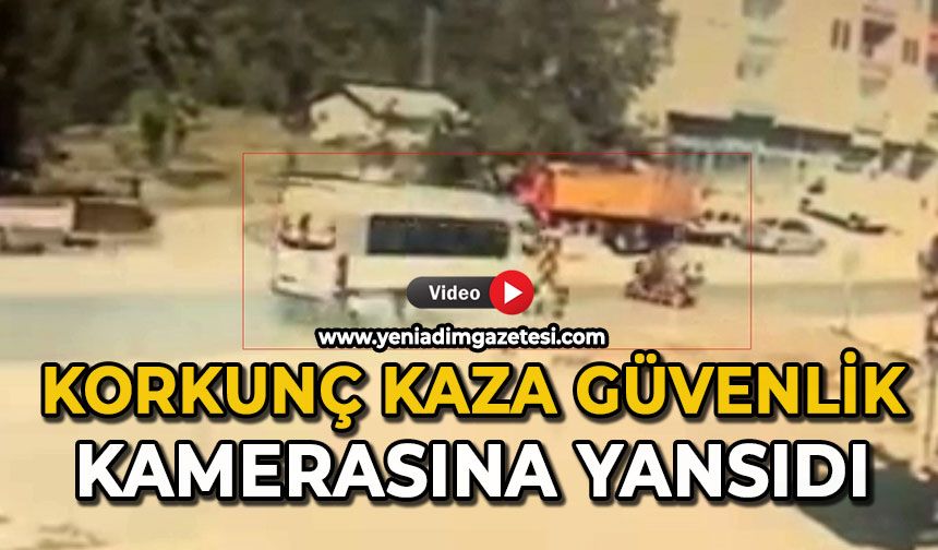 Korkunç kaza güvenlik kamerasına yansıdı