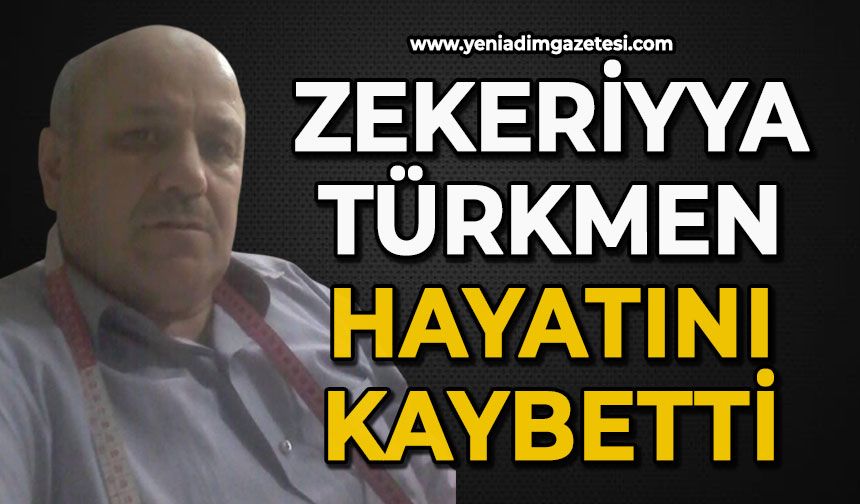 Çatıdan düşen Zekeriyya Türkmen hayatını kaybetti