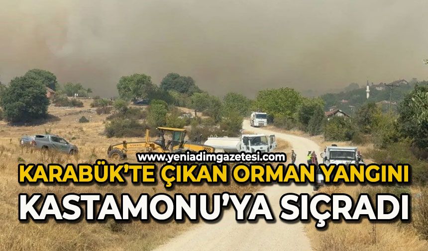Karabük’te çıkan orman yangını Kastamonu’ya sıçradı