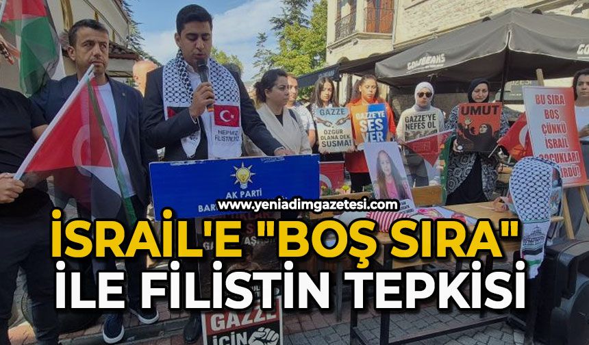 İsrail’e "boş sıra" ile Filistin tepkisi