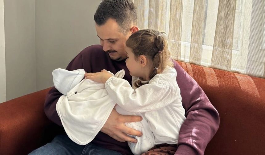 Bayramda çifte mutluluk yaşadılar