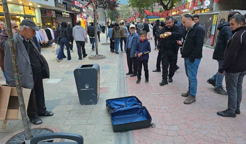 Valiz paniğe neden oldu