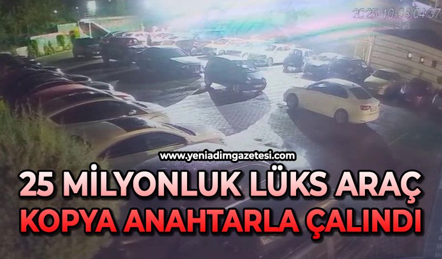 25 milyonluk lüks araç kopya anahtarla çalındı