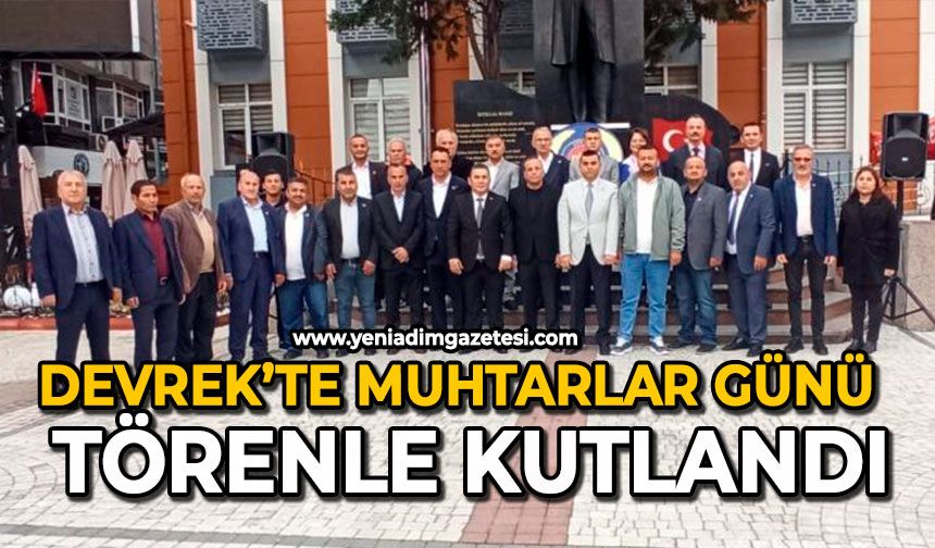 Devrek’te Muhtarlar Günü törenle kutlandı
