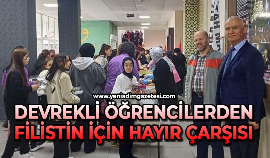 Devrekli öğrencilerden Filistin için hayır çarşısı