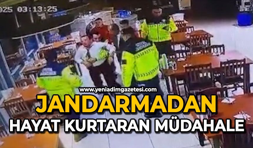 Jandarmadan hayat kurtaran müdahale