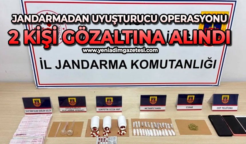 Jandarmadan uyuşturucu operasyonu: 2 kişi gözaltına alındı