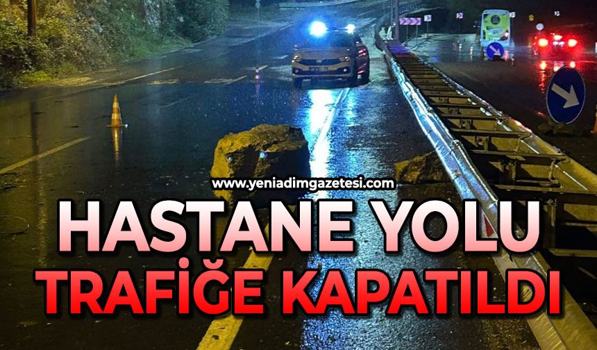 Hastaneye gideceklerin dikkatine: Yol trafiği kapatıldı