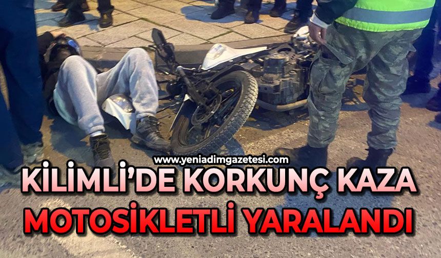Kilimli'de korkunç kaza: 1 yaralı