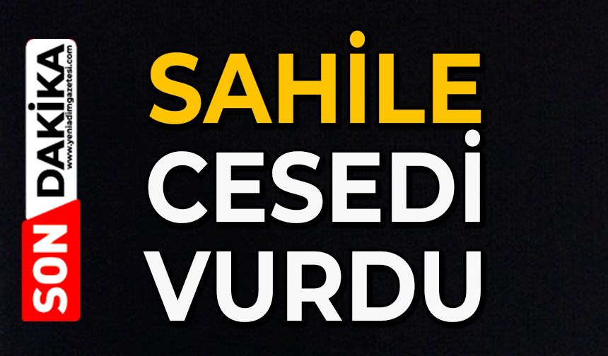 Sahile cesedi vurdu