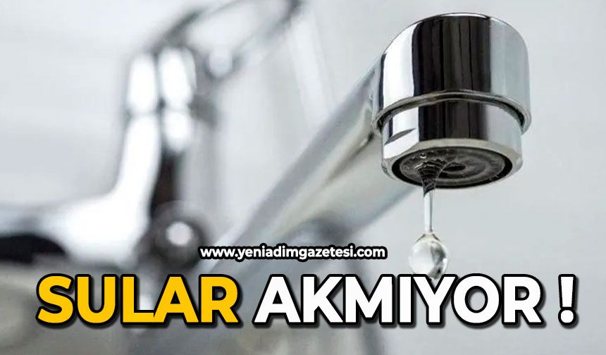 Sular akmıyor!