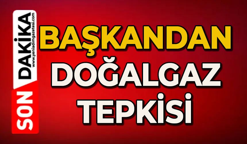 Başkandan doğalgaz tepkisi