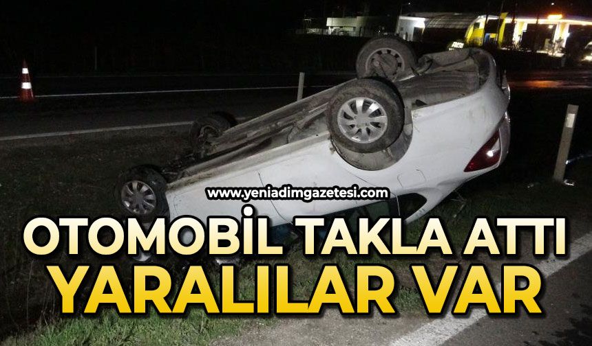 Otomobil takla attı: Yaralılar var