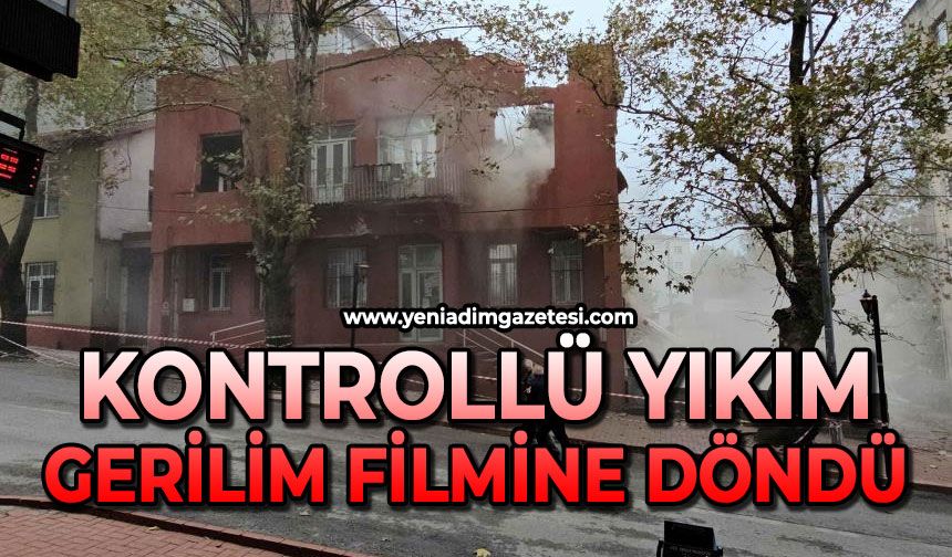 Kontrollü yıkım gerilim filmine döndü, yaşananlar pes dedirtti