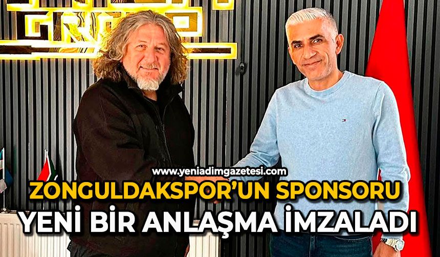 Zonguldakspor’un sponsoru yeni bir anlaşma imzaladı
