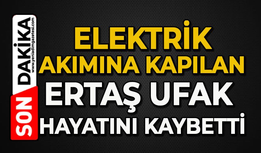 Elektrik akımına kapılan Ertaş Ufak hayatını kaybetti