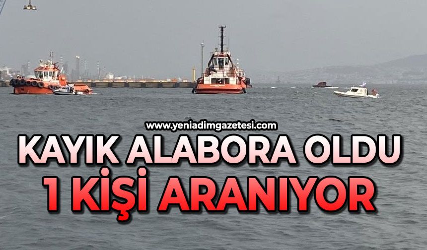 Kayık alabora oldu: 1 kişi kurtarıldı, 1 kişi aranıyor