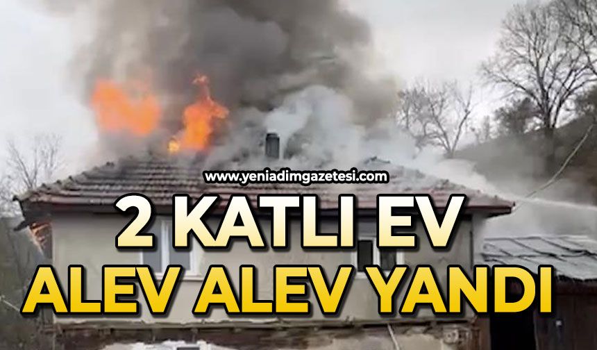 Ev yangını söndürüldü