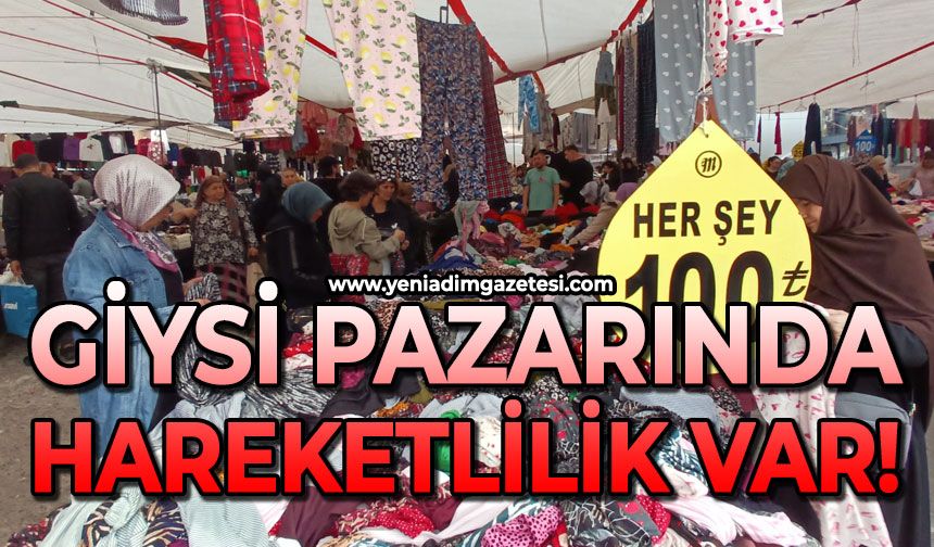 Giysi pazarında hareketlilik var