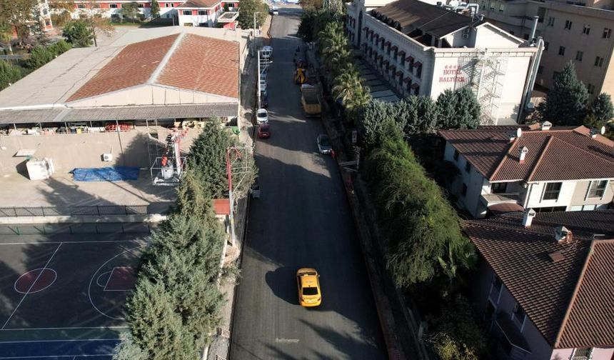 Altyapı bitti, asfalt serildi