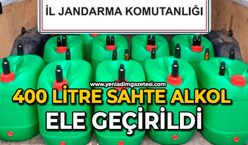 400 litre sahte alkol ele geçirildi