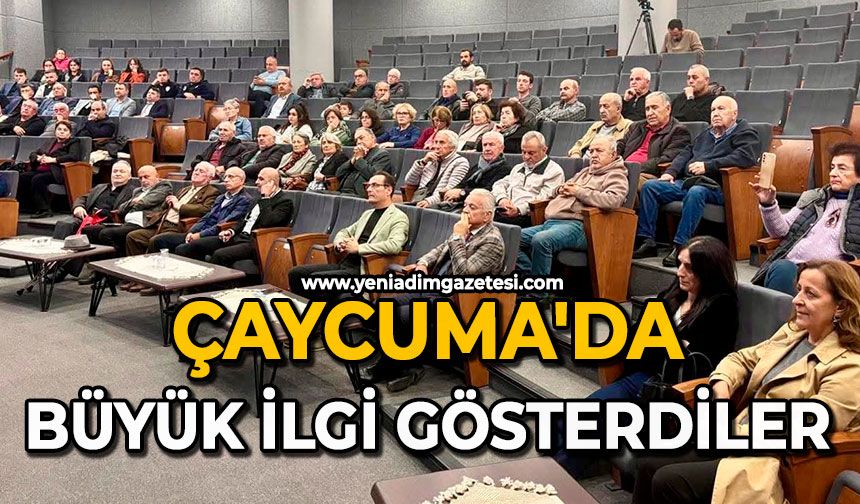 Çaycuma'da büyük ilgi gösterdiler