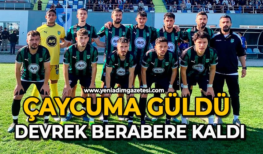 Çaycuma güldü: Devrek berabere kaldı