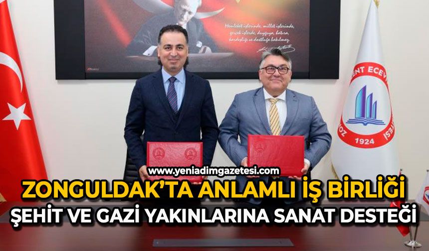 Zonguldak’ta anlamlı iş birliği: Şehit ve gazi yakınlarına sanat desteği