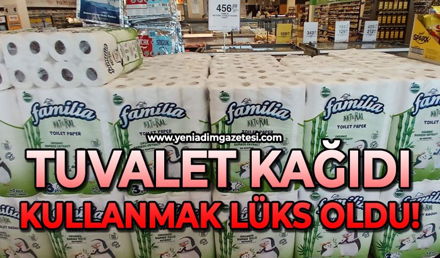 Tuvalet kağıdı kullanmak lüks oldu