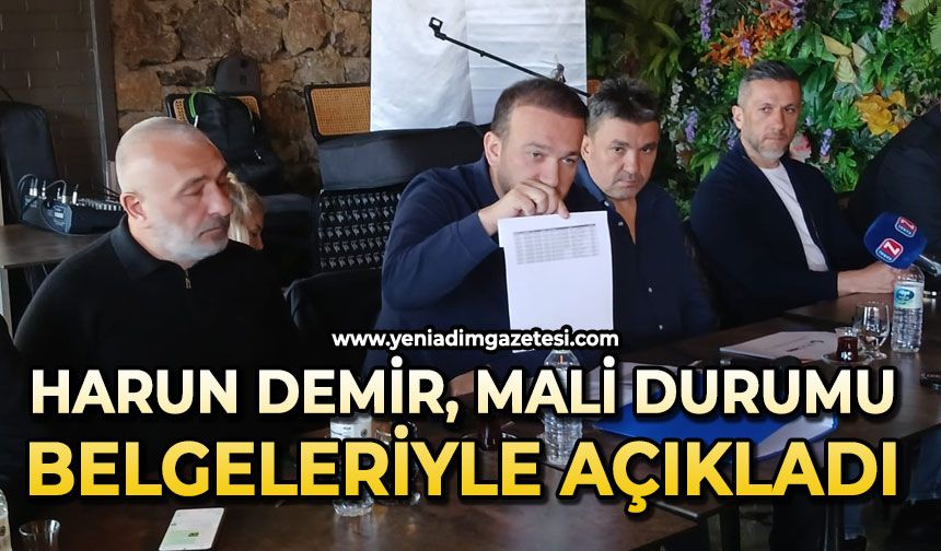 Harun Demir kulübe ne kadar para harcandığını  belgeleriyle açıkladı