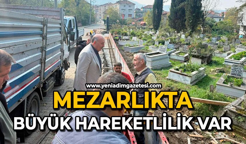 Mezarlıkta büyük hareketlilik var