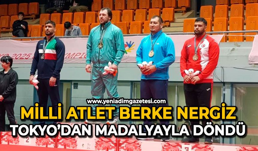 Milli atlet Berke Nergiz, Tokyo’dan madalyayla döndü