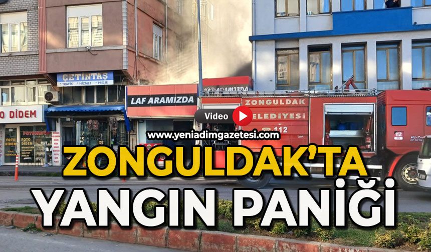 Zonguldak'ta yangın paniği