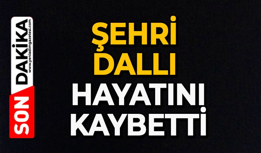 Şehri Dallı hayatını kaybetti
