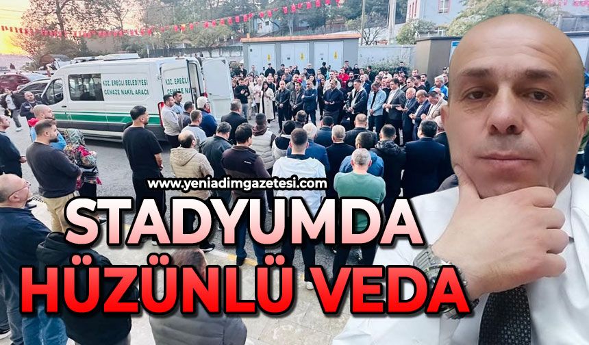Stadyumda hüzünlü veda