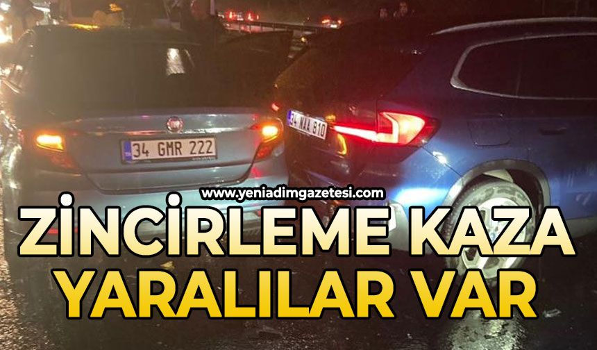 Zincirleme kaza: Yaralılar var