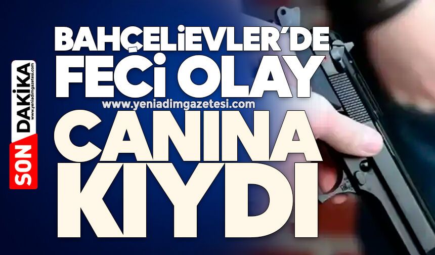 Bahçelievler’de feci olay: Canına kıydı