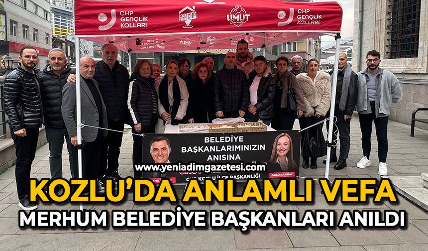 Kozlu’da anlamlı vefa: Merhum belediye başkanları anıldı