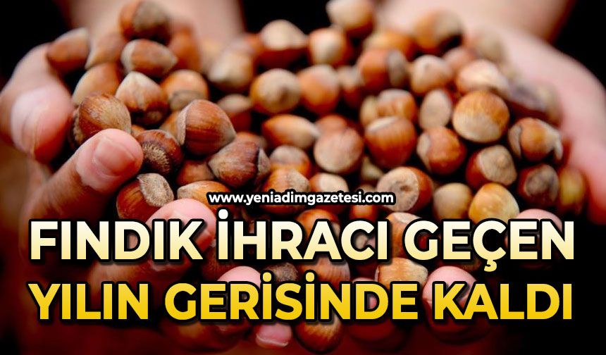 Fındık ihracı geçen yılın gerisinde kaldı