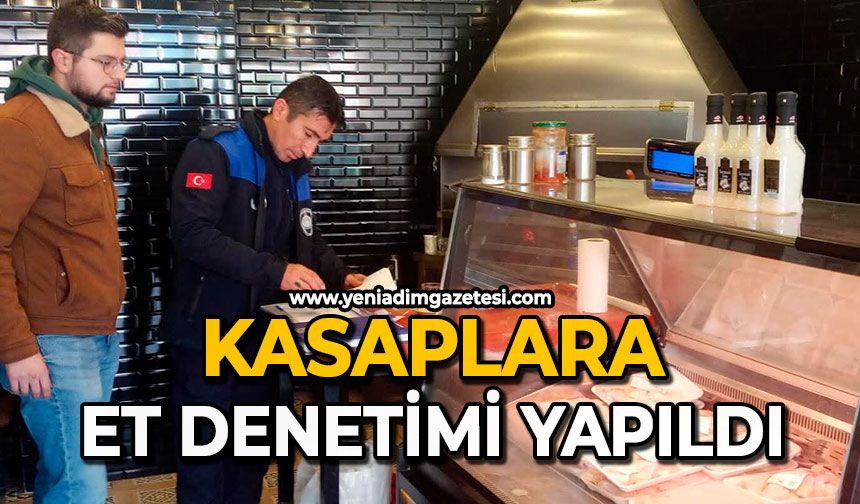 Kasaplara et denetimi yapıldı