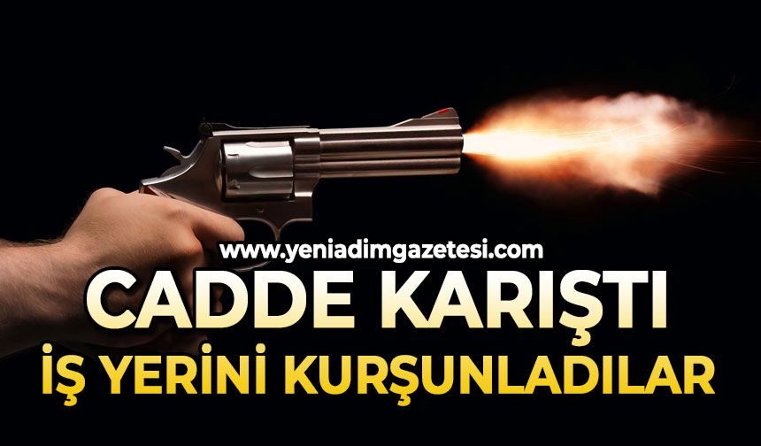 Cadde karıştı: İş yeri kurşunlandı