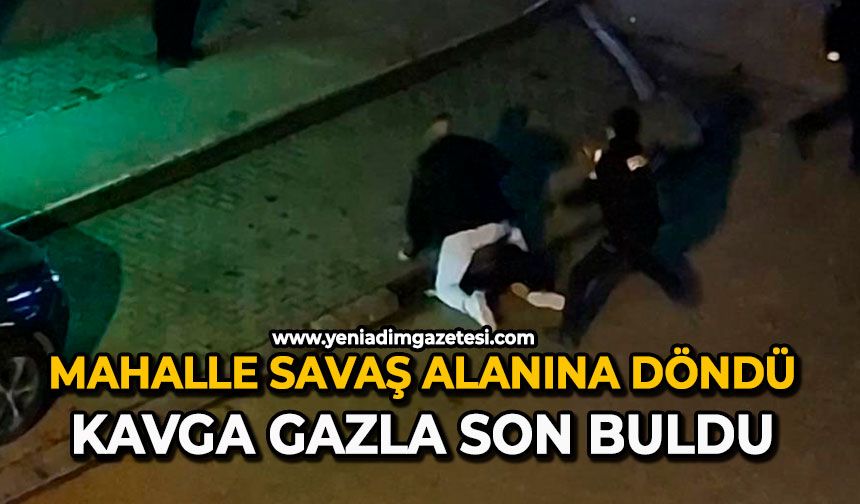 Mahalle savaş alanına döndü: Kavga gazla son buldu