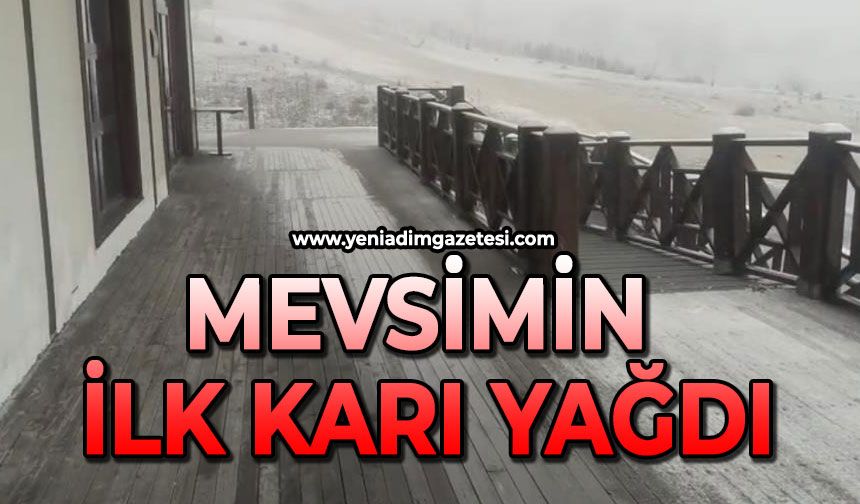 Mevsimin ilk karı düştü
