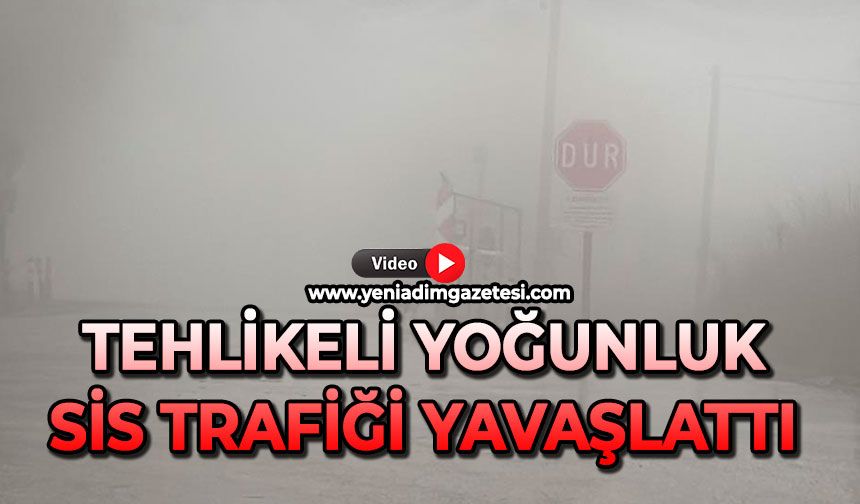 Tehlikeli yoğunluk: Sis trafiği yavaşlattı