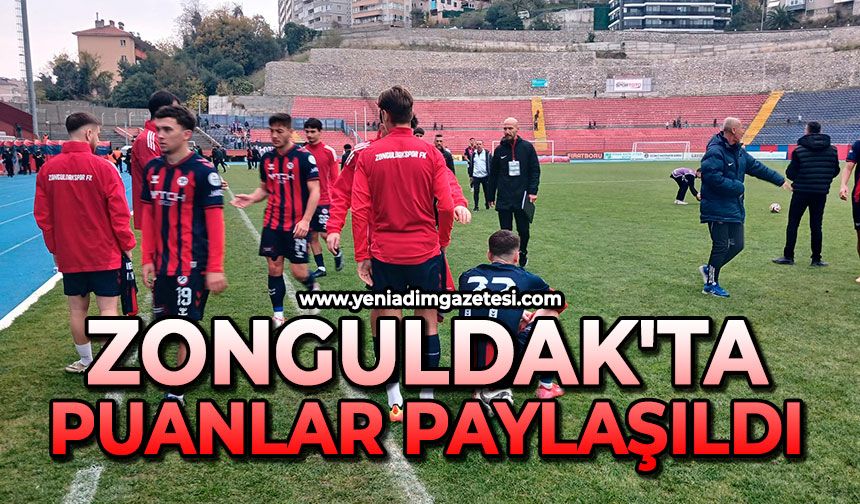 Zonguldak'ta puanlar paylaşıldı