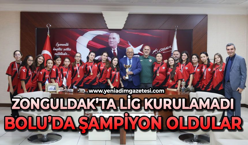 Zonguldak’ta Lig kurulamadı: Bolu’da şampiyonluk kupası aldılar