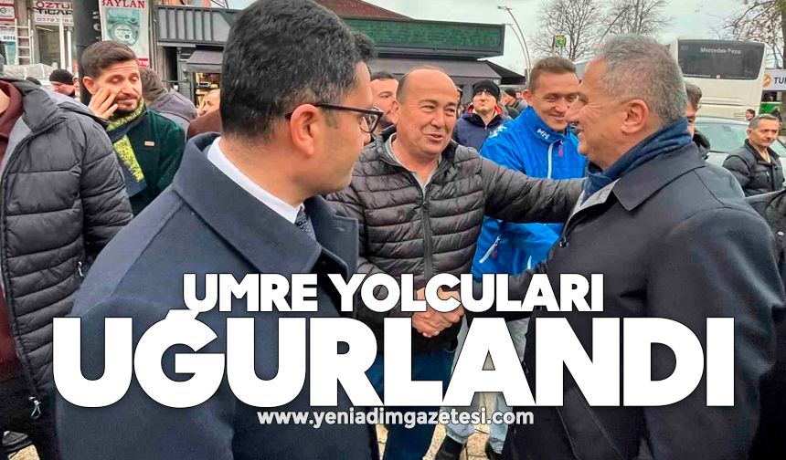 Umre yolcuları dualarla uğurlandı