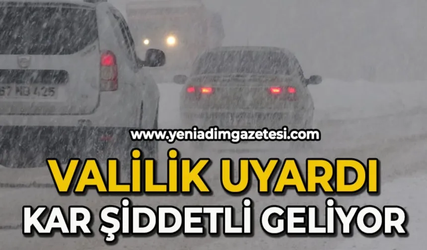 Valilikten 'yoğun kar' uyarısı: 20 santimi aşacak