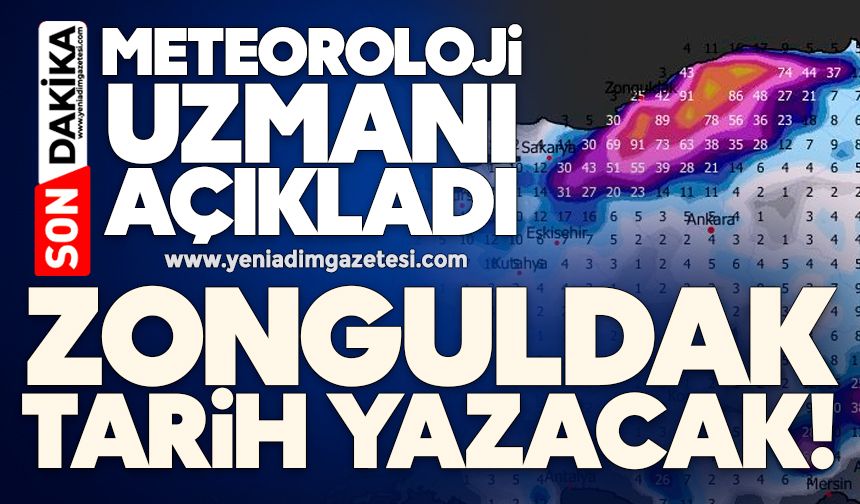 Meteoroloji uzmanı açıkladı: Zonguldak tarih yazacak