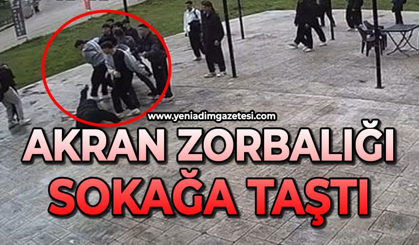 Akran zorbalığı sokağa taştı